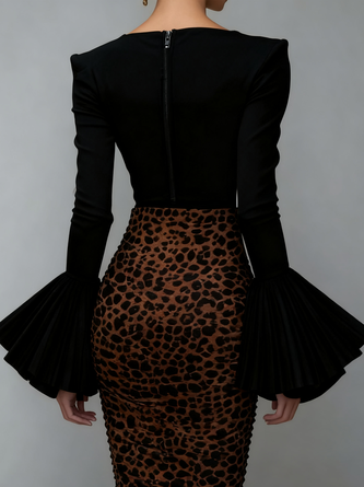 Elegant Plain Off The Shoulder Blouse