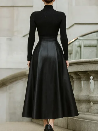 Yarn/Wool Yarn Urban Color Block Buttoned Sweater