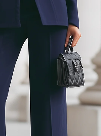 Urban Buttoned Plain Stand Collar Jacket