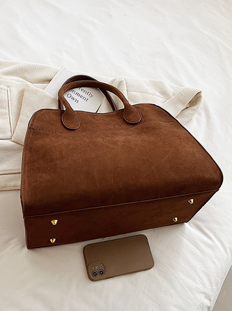 Urban Suede Plain Classic Backpack