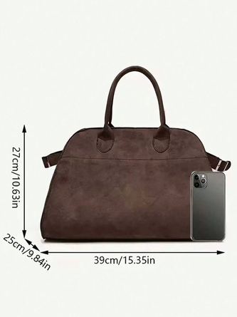 Urban Suede Plain Classic Backpack