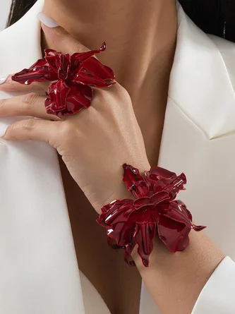 Elegant Floral Ring,Bangle