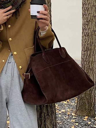 Urban Suede Plain Classic Backpack