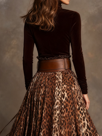 Velvet Urban Plain Turtleneck T-shirt