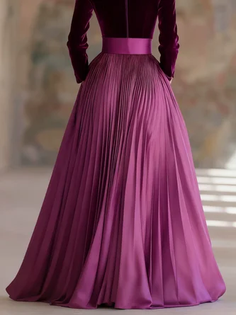 Elegant Slit Plain Skirt