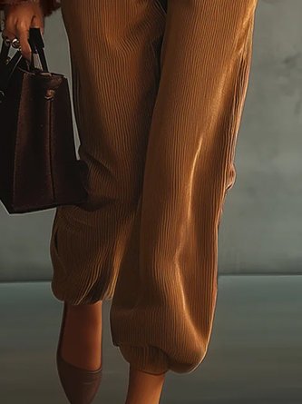 Casual Plain Bloomers Pants