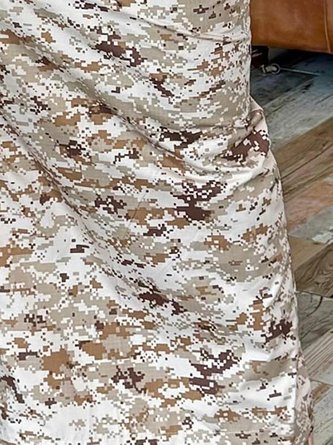Elegant Printing Camo Maxi Skirt
