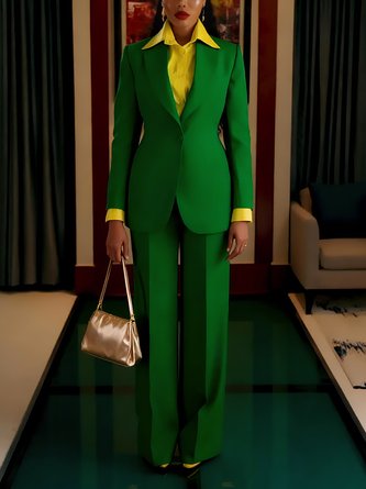 Urban Plain Straight Pants