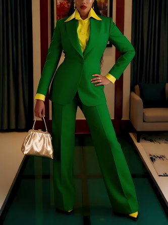 Urban Plain Straight Pants