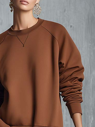 Urban Plain Crew Neck Sweatshirt