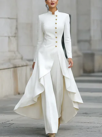 Urban Plain Pockets Straight Pants