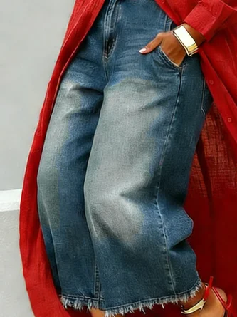 Urban Chic Denim Wide-Leg Jeans - Image 6