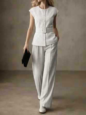 Urban Striped Regular Fit Pants