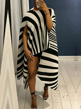 Urban Striped Off Shoulder Blouse