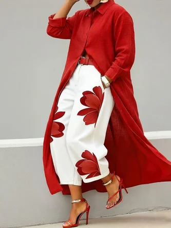 Casual Zipper Loose Bloomers Ankle Pants O-Line Daily Trousers - Image 6