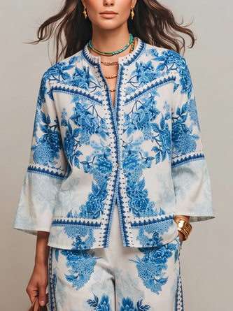 Casual Floral Printing Shirt