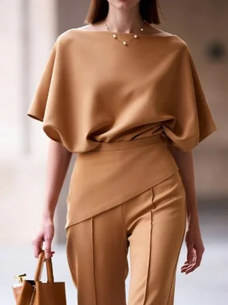 Urban Plain Off Shoulder Blouse