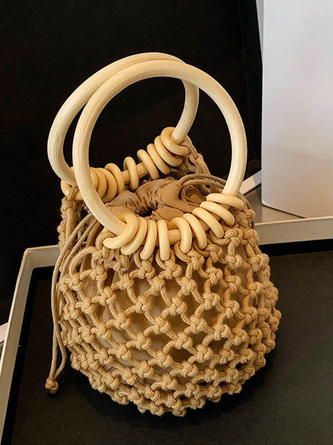 Vacation Clutch Straw Bag