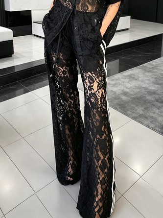 Urban Block Webbing Wide Leg Pants