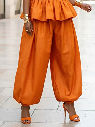Urban Plain Ankle Banded Pants