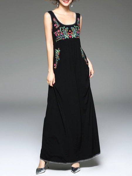   https://www.stylewe.com/product/black-crew-neck-embroidered-sleeveless-maxi-dress-123043.html