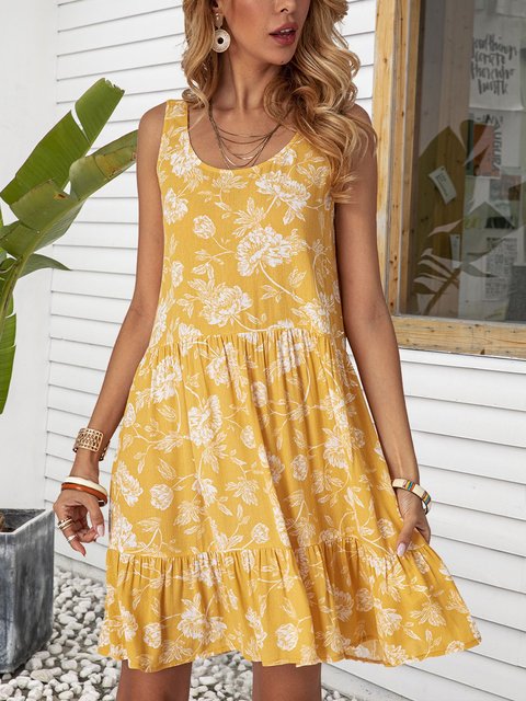 yellow beach dress