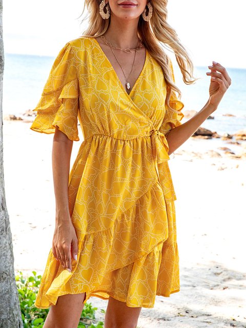 pink and yellow dresses