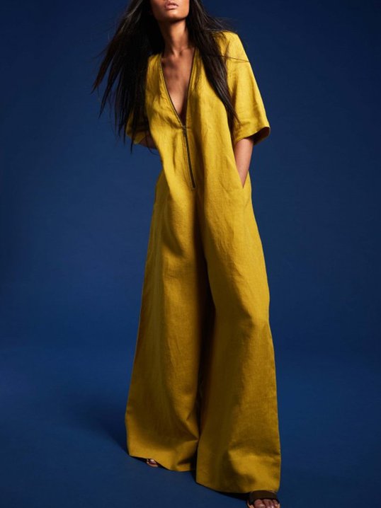 yellow one piece outfit