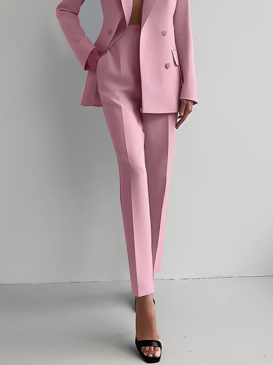 Regular Fit Plain Elegant Fashion Pants