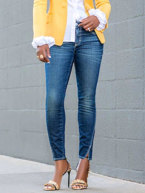 Denim Regular Fit Urban Plain Jeans