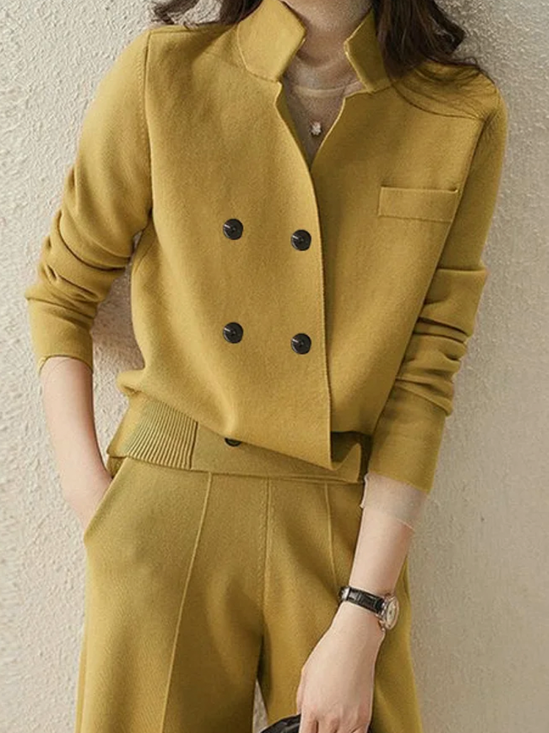 Women's Stand Collar Cardigan | Leisure