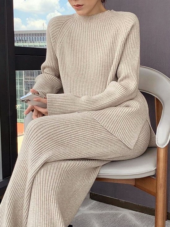 Long Sleeve Casual Crew Neck Loose Sweater