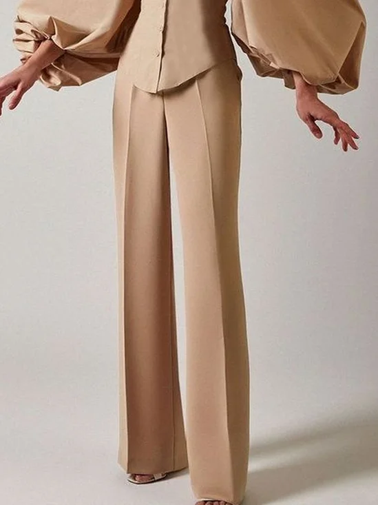 Loose Urban Plain Pants