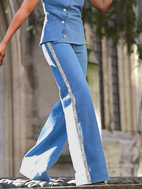 Denim Urban Color Block Regular Fit Jeans