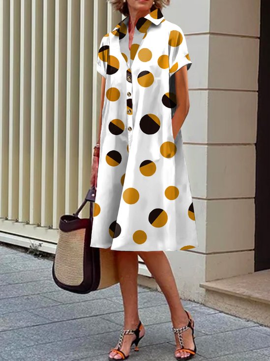 Urban Loose Polka Dots Printing Dress