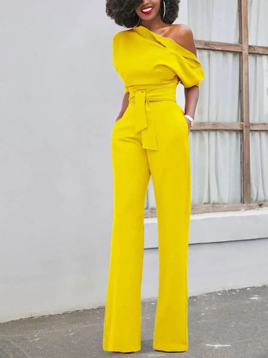 Regular Fit Urban Plain Jumpsuit