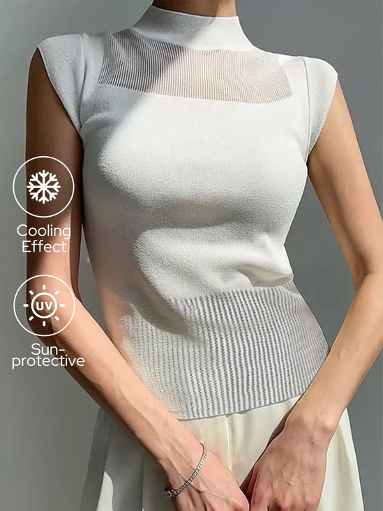 Cooling Breathable Hollow-Out Sweater