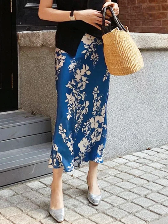 Floral Regular Fit Urban Skirt