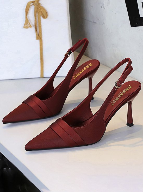 Satin Urban All Season Stiletto Heel Flat