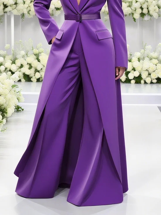 Urban Plain Wide Leg Pants