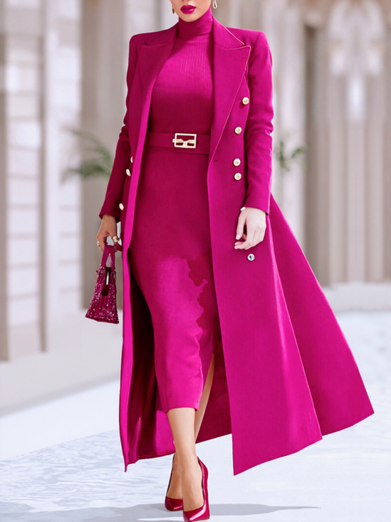 Urban  Classic Lapel Long Coat