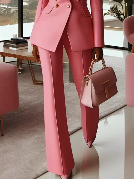 Urban Plain Straight Pants