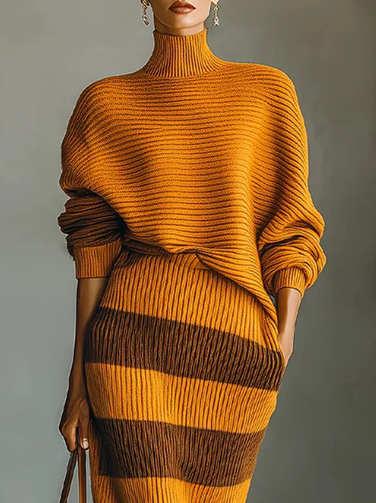 Urban Plain Turtleneck Loosen Sweater