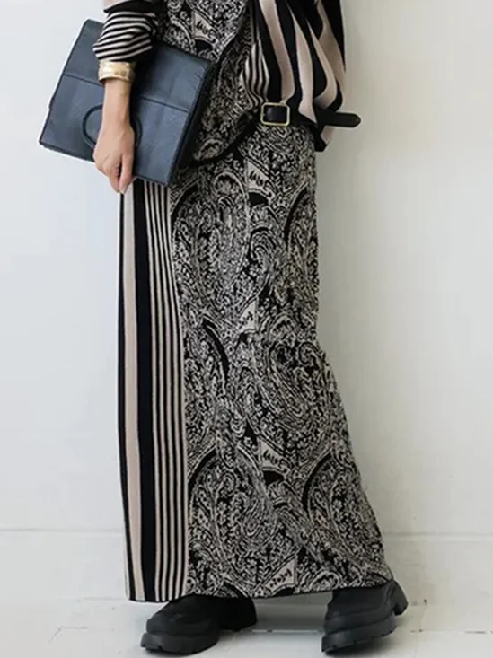 Urban Printing Paisley Maxi Skirt