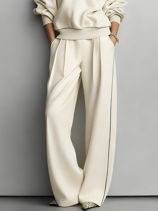 Casual Color Block Straight Pants Sweatpants & Joggers