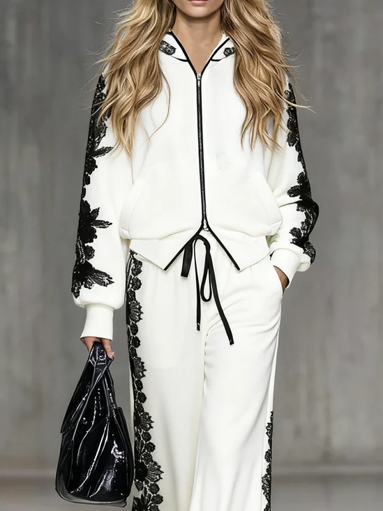 Urban Color Block Hoodie Jacket