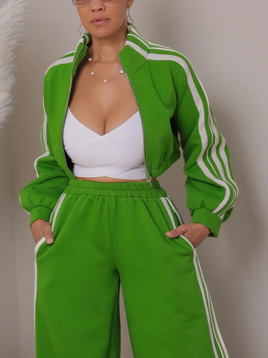 Casual Color Block Jacket