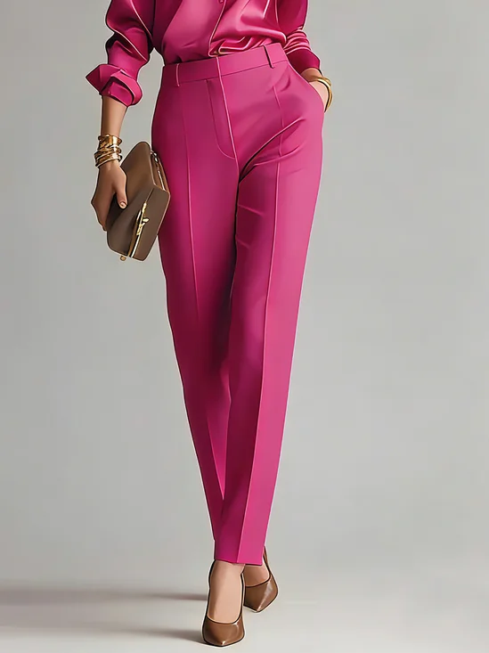 Urban Plain Slim Fit Pants