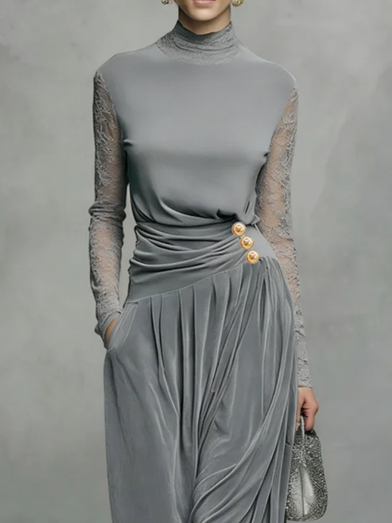 Urban Plain Turtleneck T-shirt