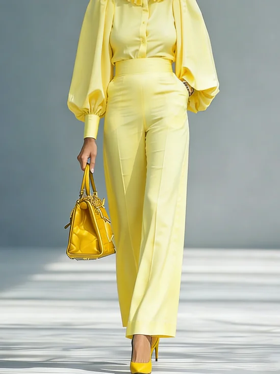 Urban Plain Straight Pants